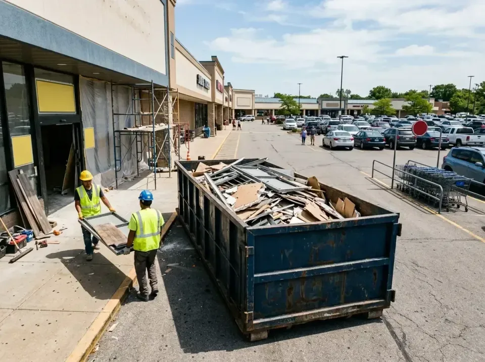 retail-store-renovation-debris-003 — frequently asked questions, Roll-off Dumpster Rentals in Frankfort Square, IL